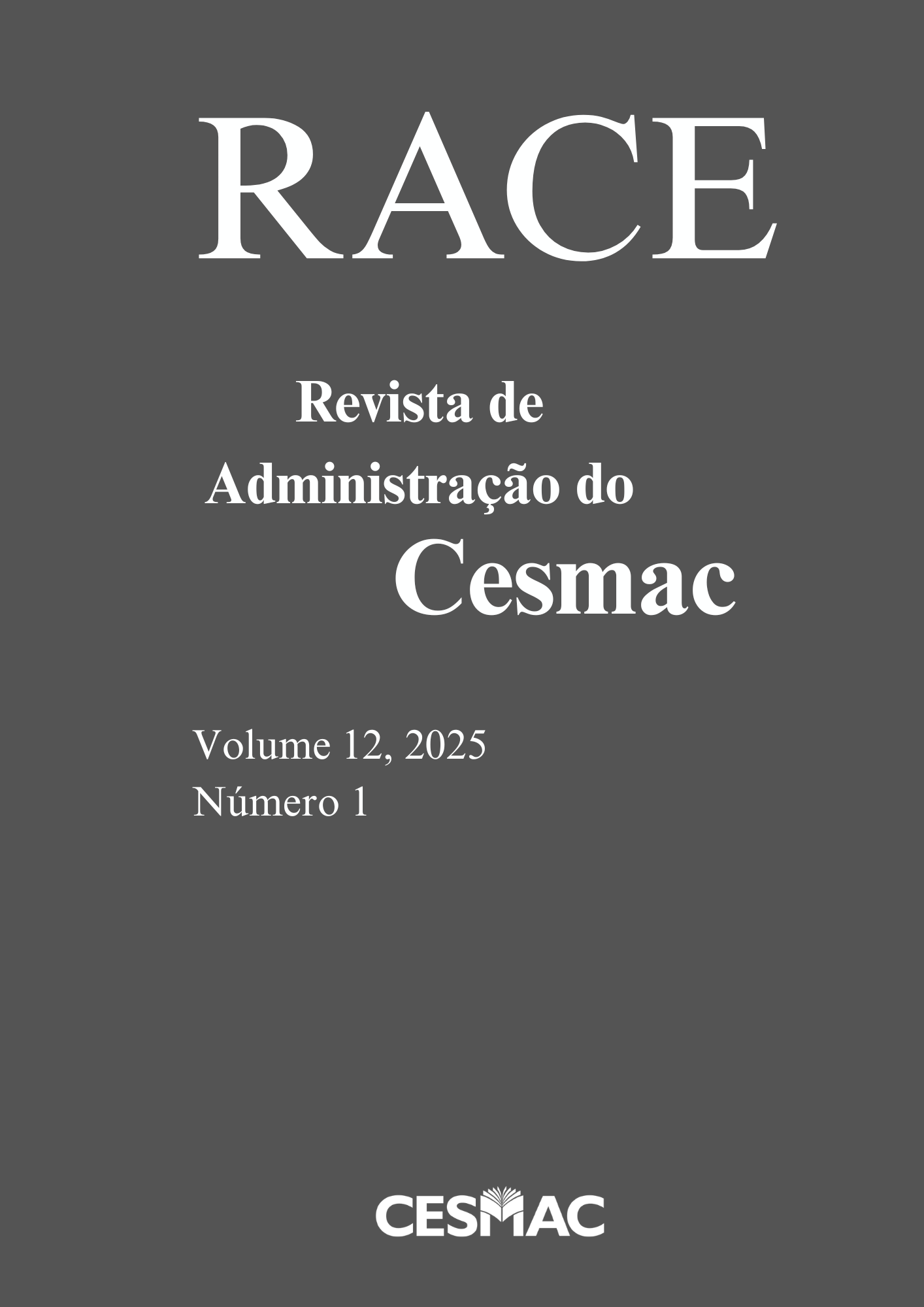 					Visualizar v. 12 n. 1 (2025): RACE - Revista de Administração do Cesmac
				