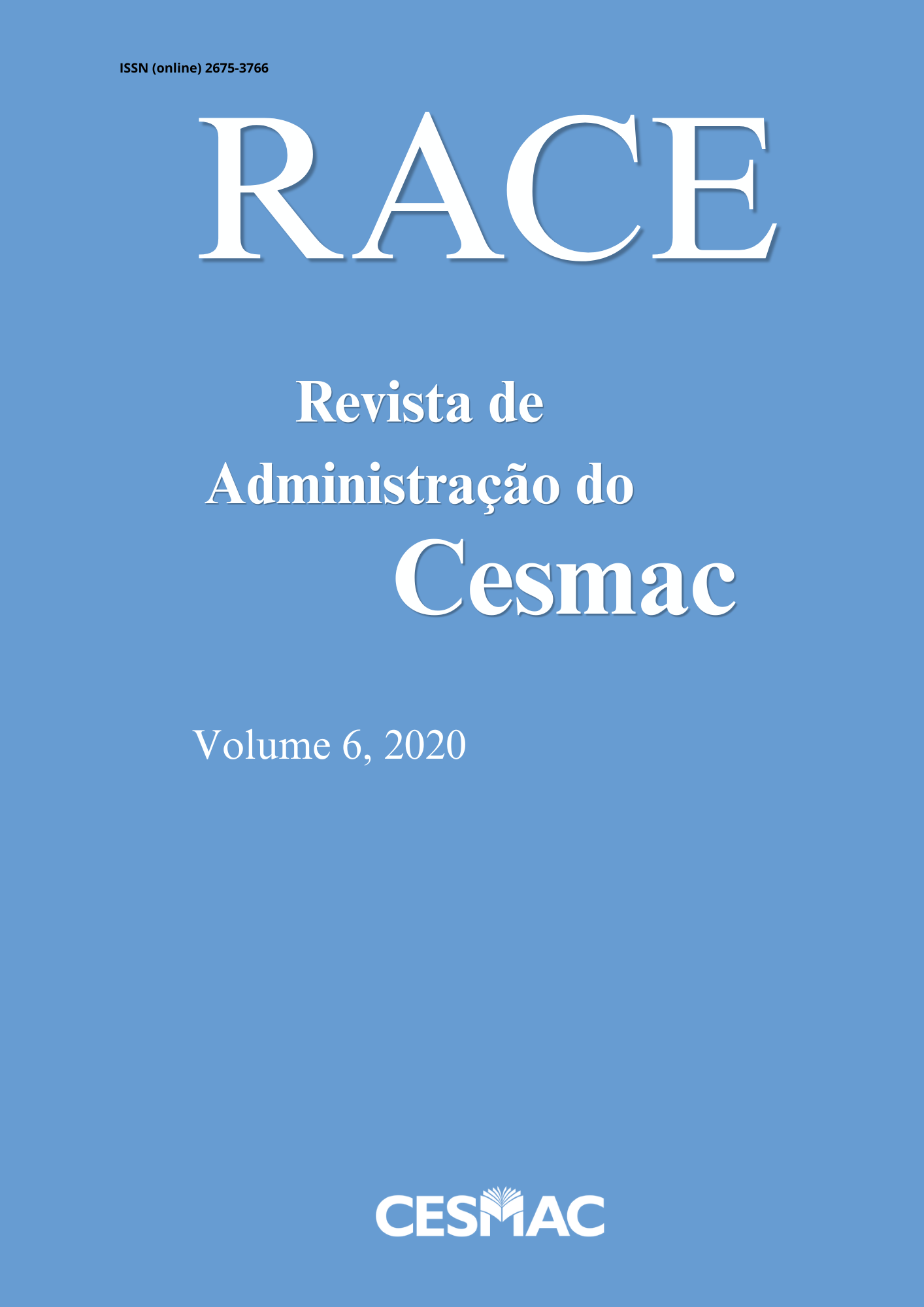 					Visualizar v. 6 (2020): RACE - Revista de Administração do Cesmac
				